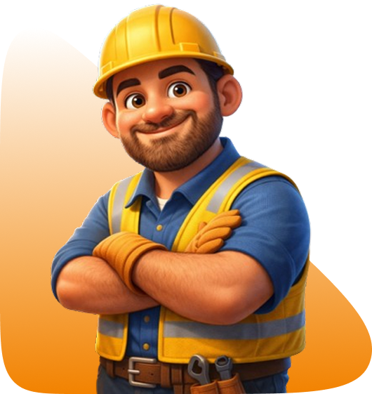 Skilled worker supporting daily operations