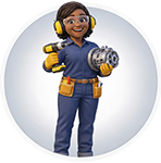 Light industrial manufacturing worker