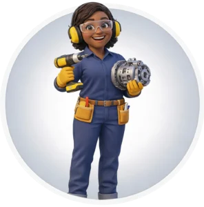 Light industrial manufacturing worker