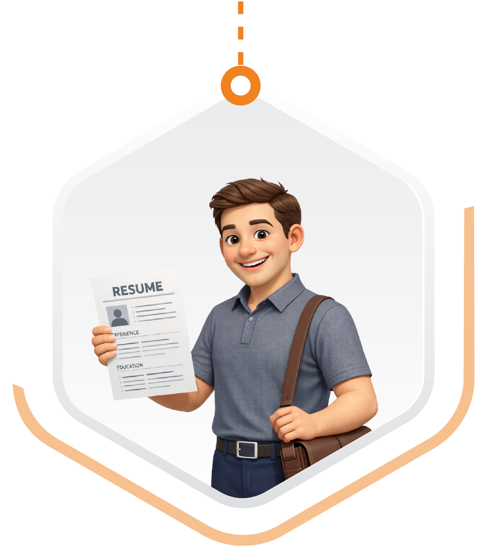 Candidate with resume